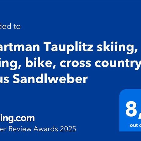 Apartman Tauplitz Skiing, Hiking, Bike, Cross Country - Haus Sandlweber Obersdorf Exteriör bild